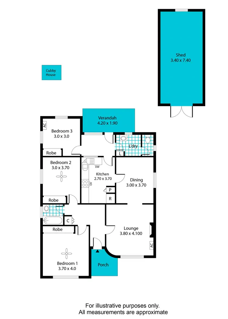 Floorplan of Homely house listing, 12 Hawson Avenue, North Plympton SA 5037