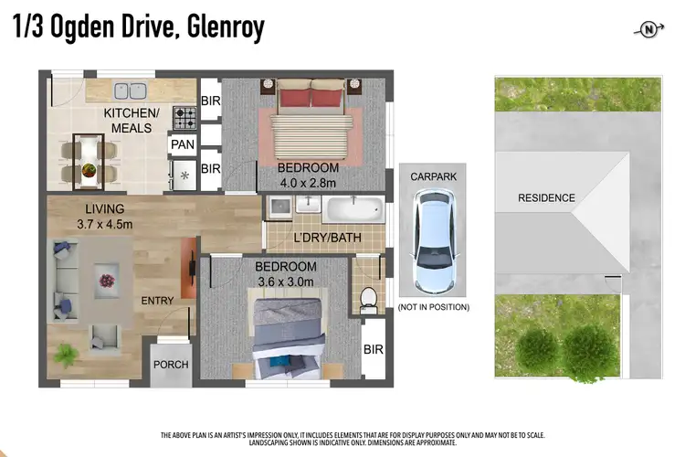 Floorplan of Homely unit listing, 1/3 Ogden Street, Glenroy VIC 3046