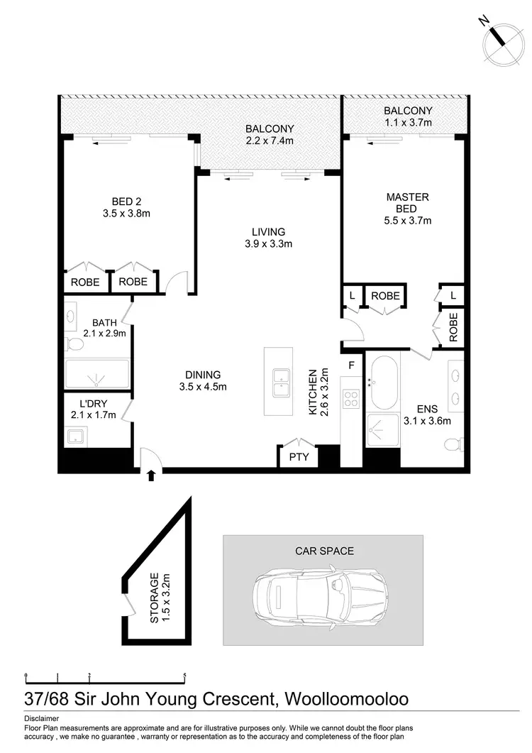 Floorplan of Homely apartment listing, 37/68 Sir John Young Crescent, Woolloomooloo NSW 2011