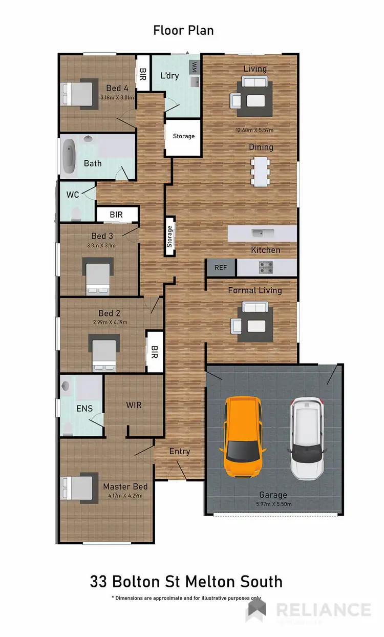 Floorplan of Homely house listing, 33 Bolton Street, Melton South VIC 3338