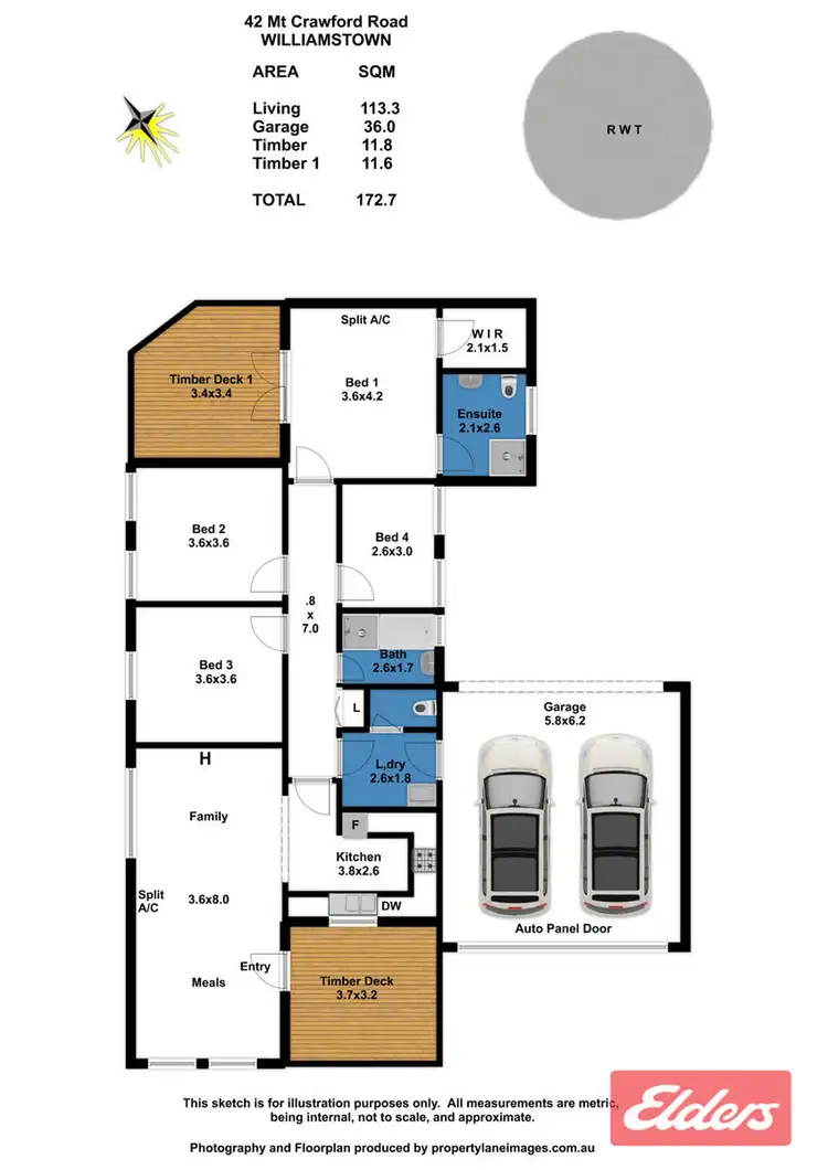 Floorplan of Homely house listing, 42 Mount Crawford Road, Williamstown SA 5351