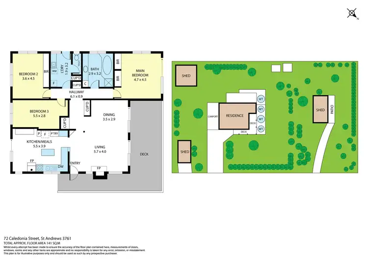 Floorplan of Homely house listing, 72 Caledonia Street, St Andrews VIC 3761