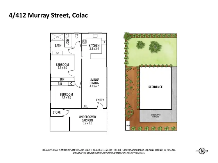Floorplan of Homely unit listing, 4/412 Murray Street, Colac VIC 3250