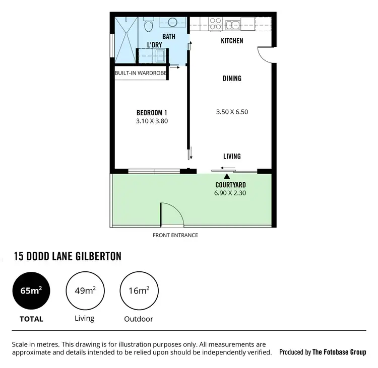 Floorplan of Homely apartment listing, 15 Dodd Lane, Gilberton SA 5081