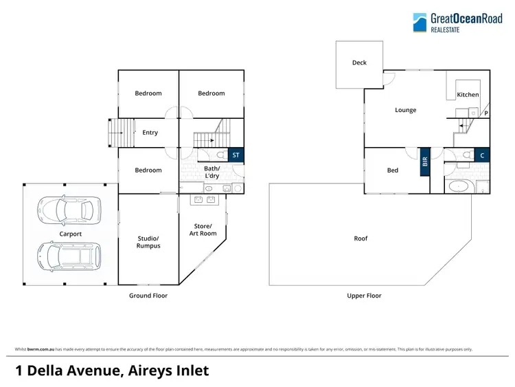 Floorplan of Homely house listing, 1 Della Avenue, Aireys Inlet VIC 3231