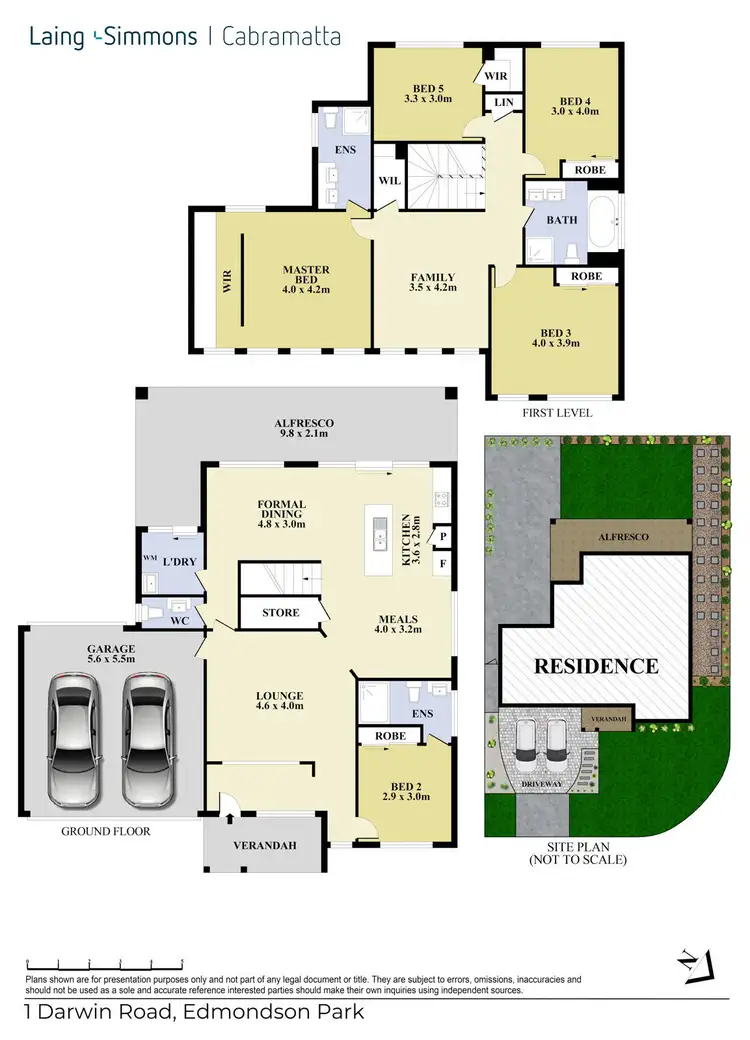 Floorplan of Homely house listing, 1 Darwin Road, Edmondson Park NSW 2174