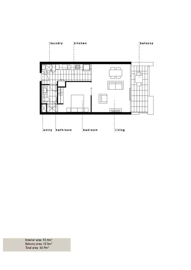 Floorplan of Homely apartment listing, 113/201 Albert Street, Brunswick VIC 3056