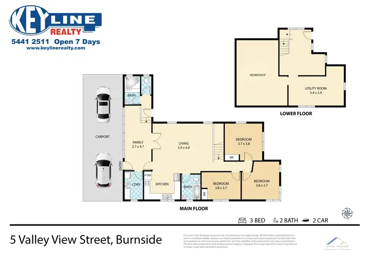 Floorplan of Homely house listing, 5 Valley View Street, Burnside QLD 4560
