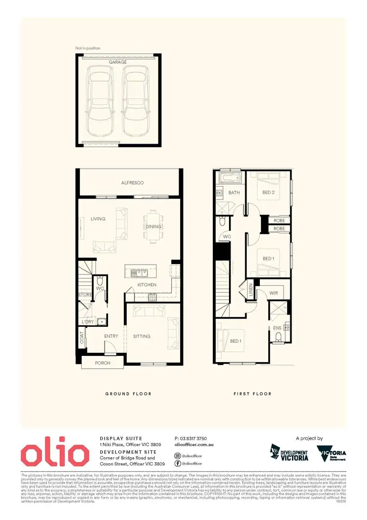Floorplan of Homely townhouse listing, Lot 234 Celadon Walk, Officer VIC 3809