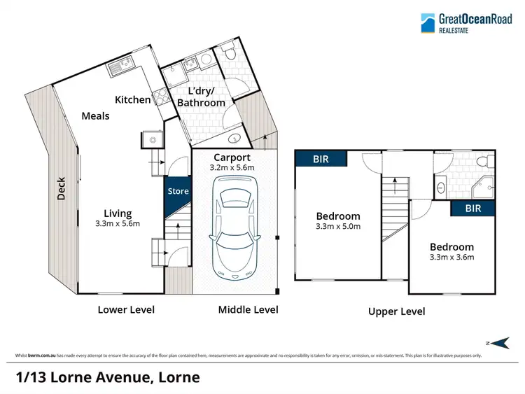 Floorplan of Homely apartment listing, 1/13 Lorne Avenue, Lorne VIC 3232