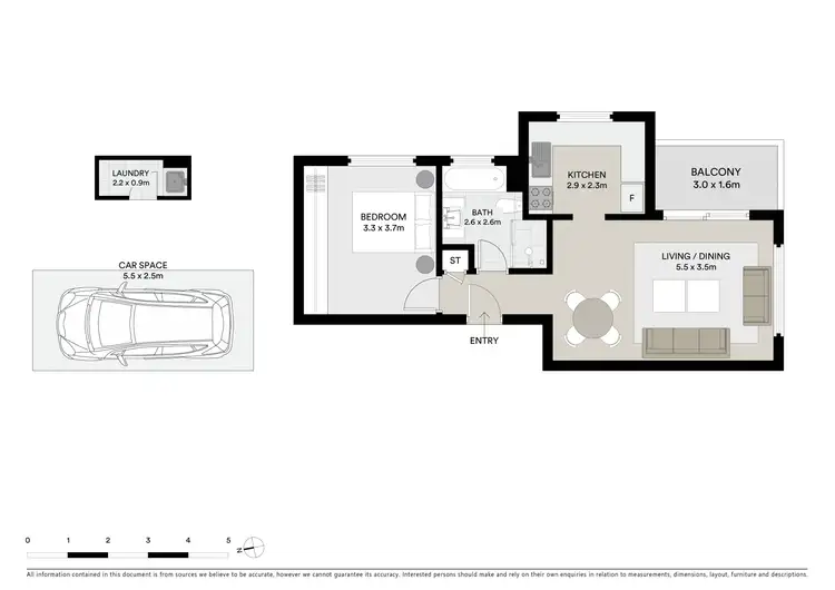Floorplan of Homely apartment listing, 15/81 Rosalind Street, Cammeray NSW 2062