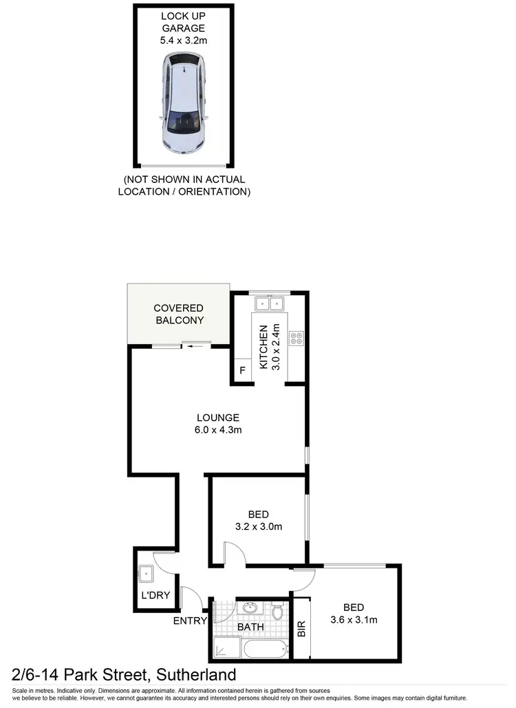 Floorplan of Homely unit listing, 2/6-14 Park Street, Sutherland NSW 2232
