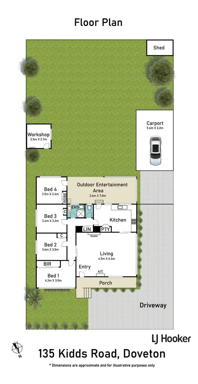 Floorplan of Homely house listing, 135 Kidds Road, Doveton VIC 3177
