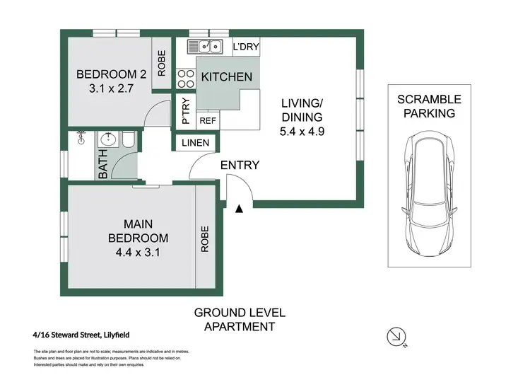 Floorplan of Homely apartment listing, 4/16 Steward Street, Lilyfield NSW 2040