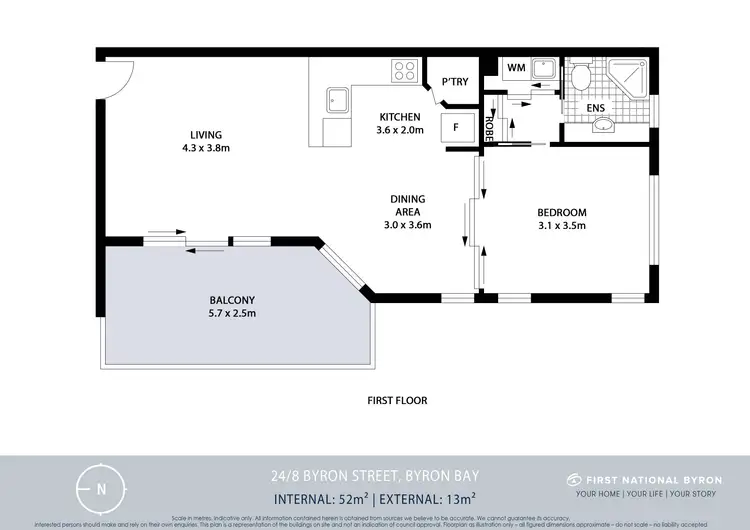 Floorplan of Homely unit listing, 24/8 Byron Street, Byron Bay NSW 2481