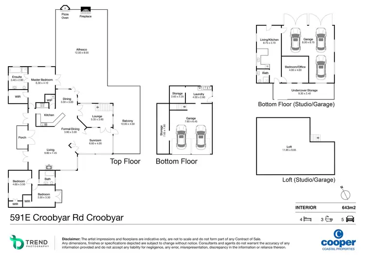 Floorplan of Homely rural property listing, 591E Croobyar Road, Croobyar NSW 2539
