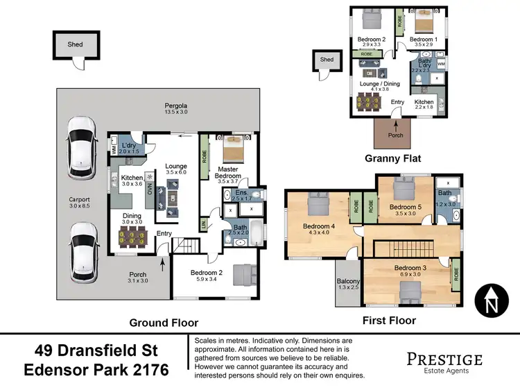 Floorplan of Homely house listing, 49 - 49a Dransfield Street, Edensor Park NSW 2176