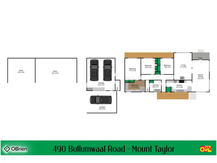 Floorplan of Homely house listing, 3 Langleys Road, Mount Taylor VIC 3875