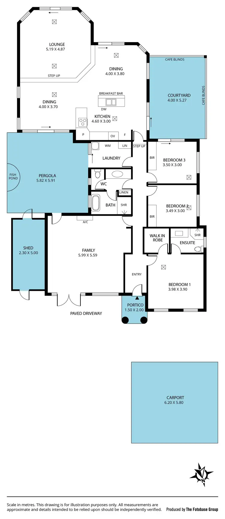 Floorplan of Homely house listing, 1 Coorong Court, Port Noarlunga SA 5167