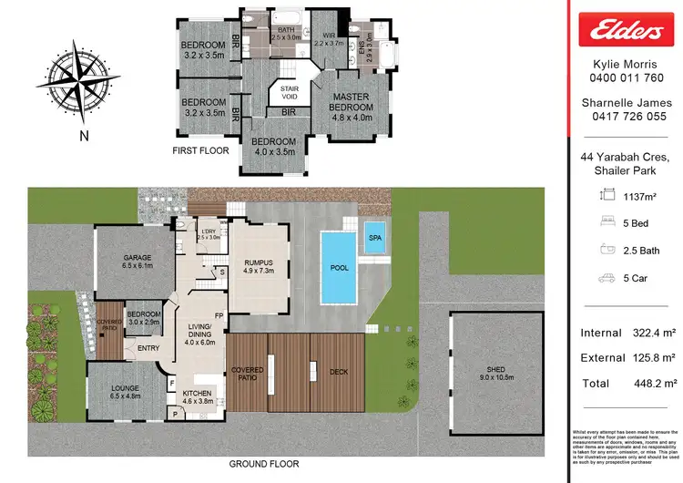 Floorplan of Homely house listing, 44 Yarabah Crescent, Shailer Park QLD 4128