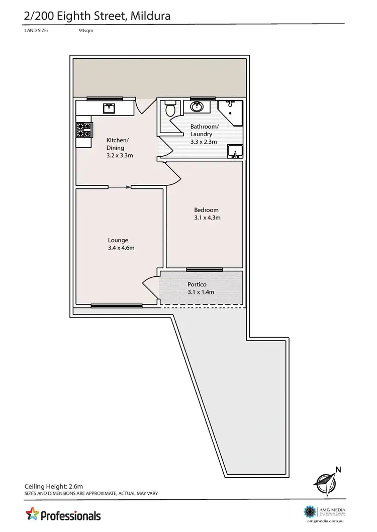 Floorplan of Homely unit listing, 2/200 Eighth Street, Mildura VIC 3500