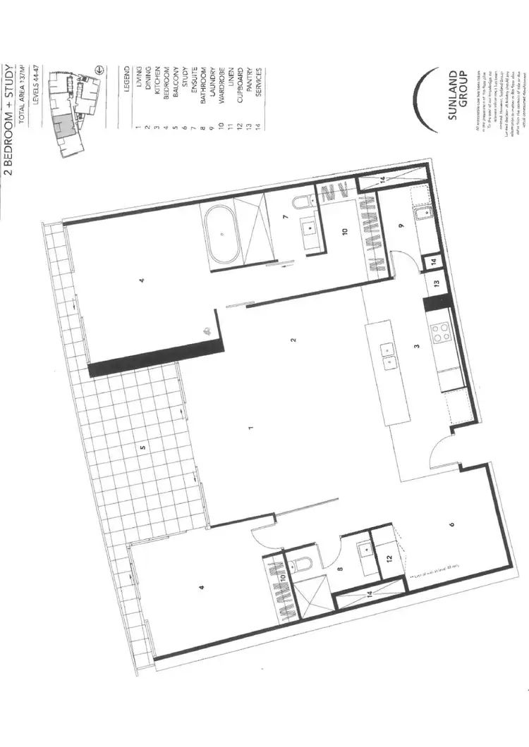 Floorplan of Homely apartment listing, Level 49/2492/9 Ferny Avenue, Surfers Paradise QLD 4217