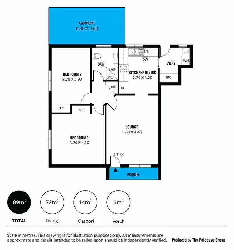 Floorplan of Homely unit listing, 1/29 Stanley Street, Leabrook SA 5068