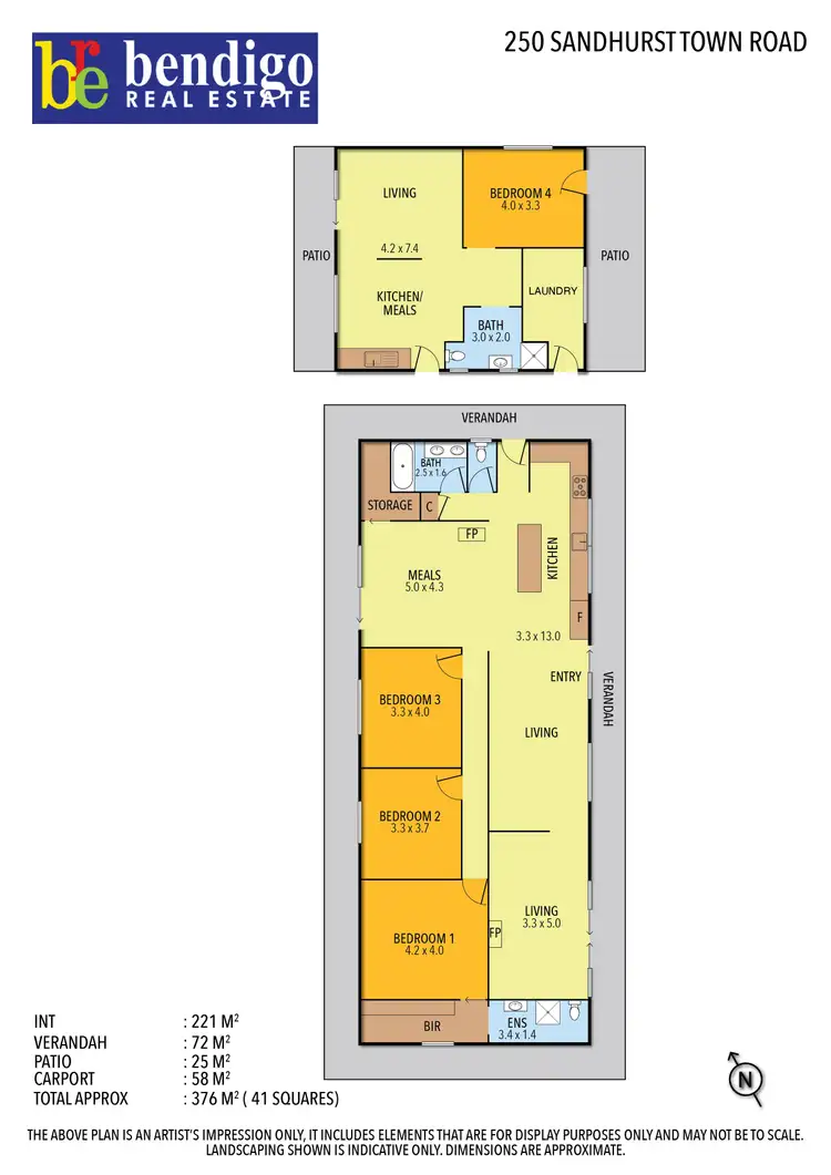 Floorplan of Homely house listing, 250 Sandhurst Town Road, Myers Flat VIC 3556