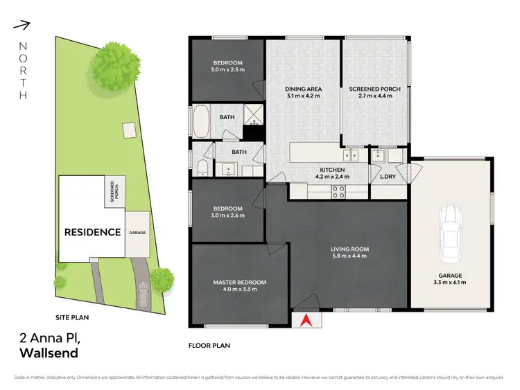 Floorplan of Homely house listing, 2 Anna Place, Wallsend NSW 2287