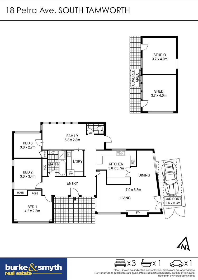 Floorplan of Homely house listing, 18 Petra Avenue, Tamworth NSW 2340