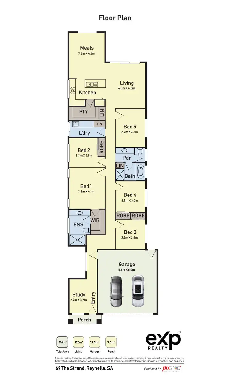 Floorplan of Homely house listing, 69 The Strand, Reynella SA 5161