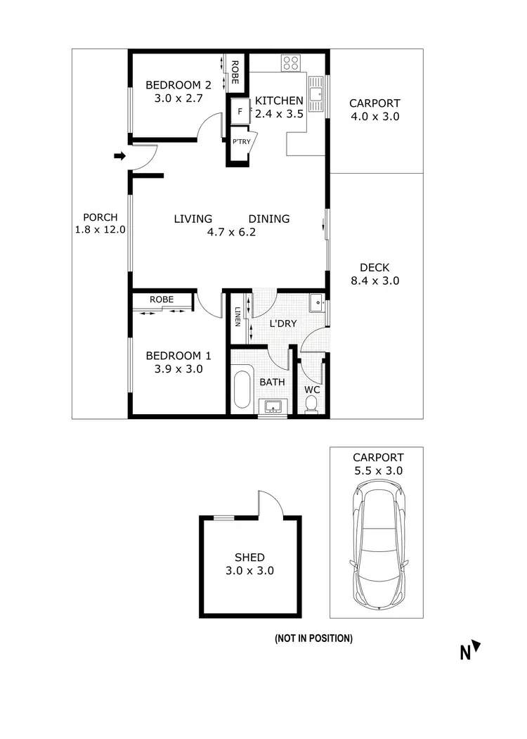 Floorplan of Homely house listing, 143a MacKenzie Street West, Golden Square VIC 3555