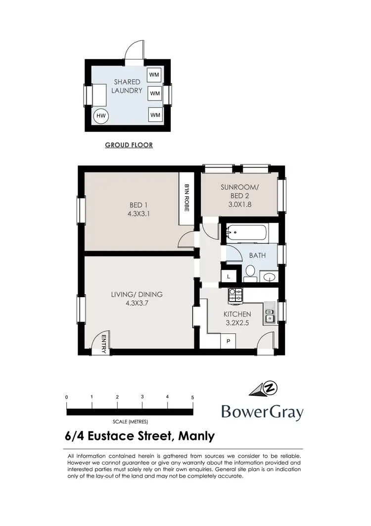 Floorplan of Homely apartment listing, 6/4 Eustace Street, Manly NSW 2095