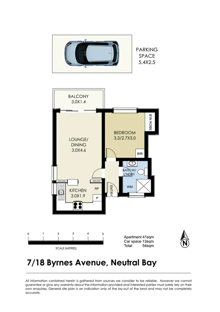 Floorplan of Homely apartment listing, 7/18 Byrnes Avenue, Neutral Bay NSW 2089