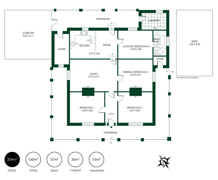 Floorplan of Homely house listing, 200 North Road, Nairne SA 5252