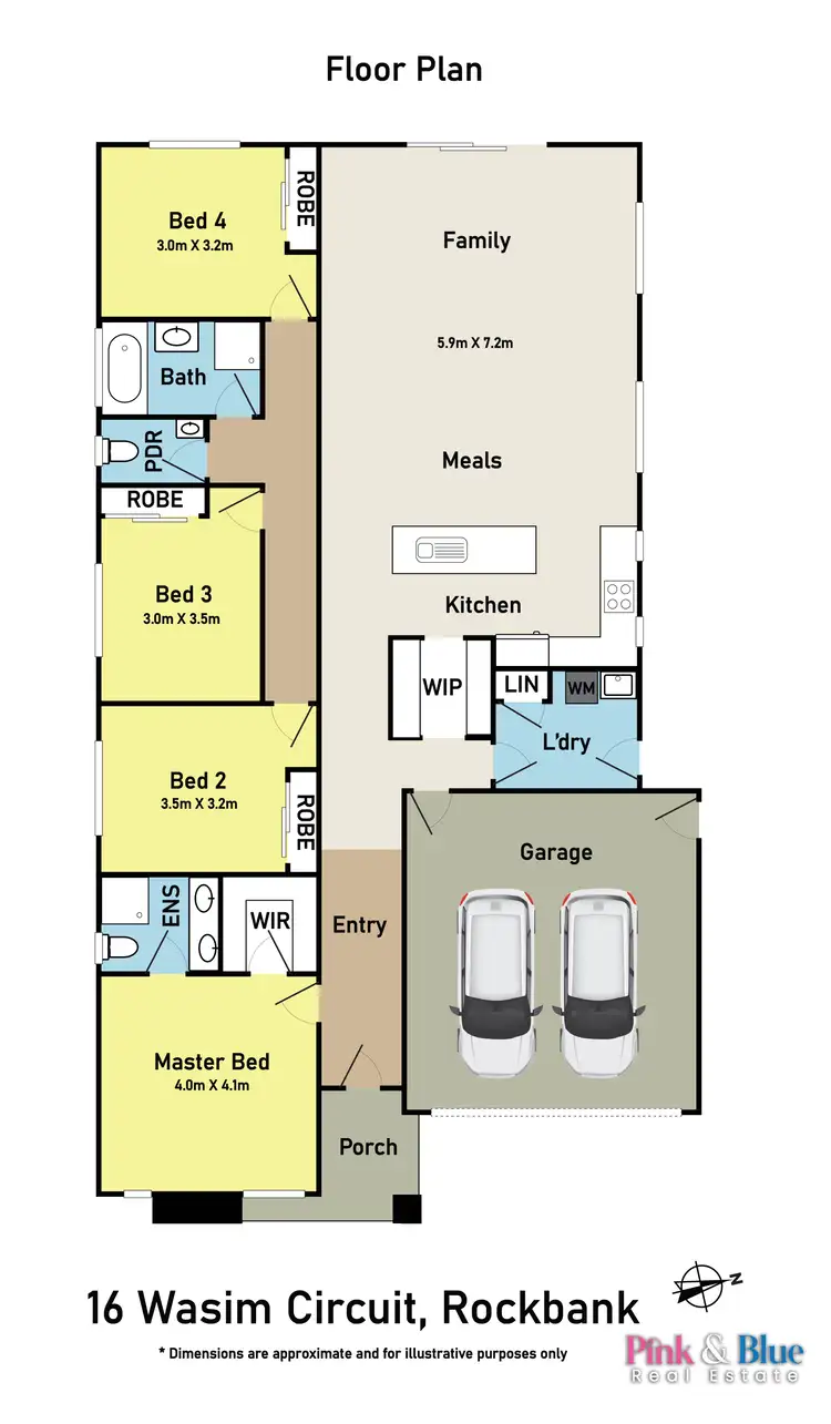 Floorplan of Homely house listing, 16 Wasim Circuit, Rockbank VIC 3335
