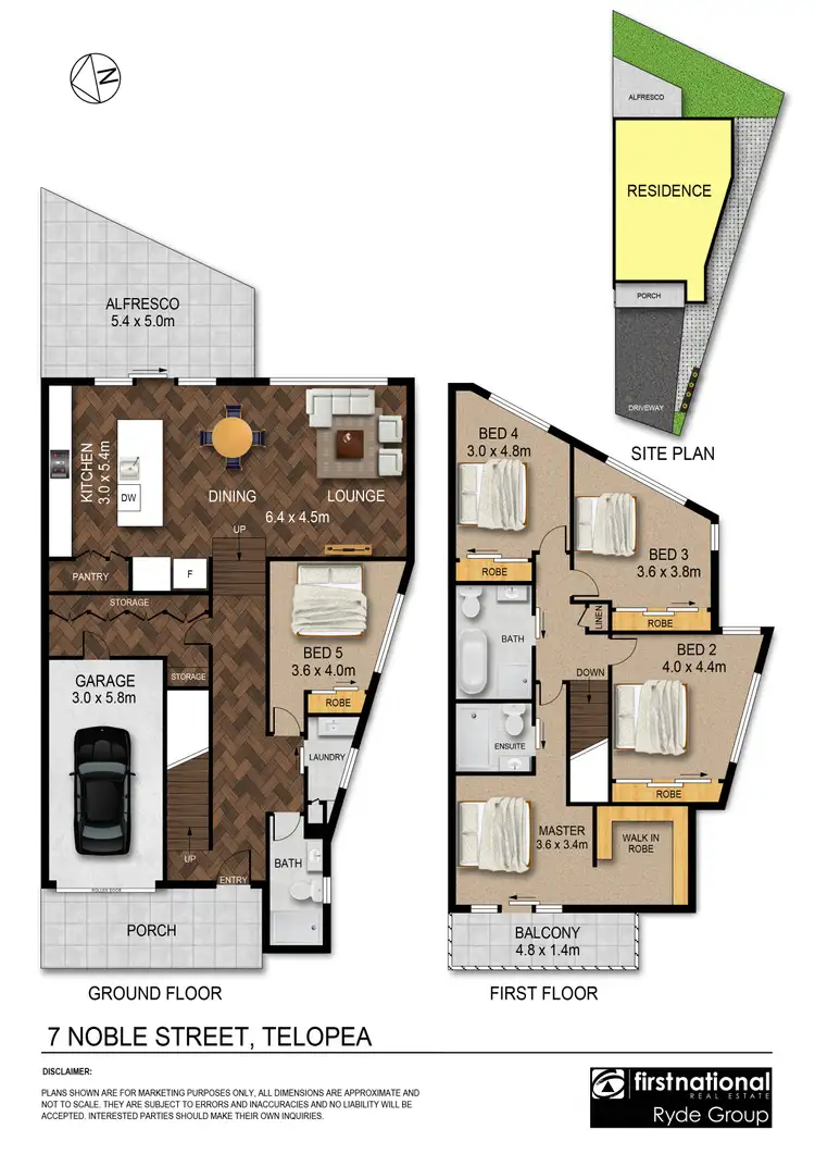 Floorplan of Homely semi-detached listing, 7 Noble Place, Telopea NSW 2117