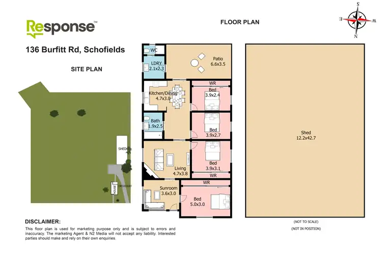 Floorplan of Homely rural property listing, 136 Burfitt Road, Schofields NSW 2762