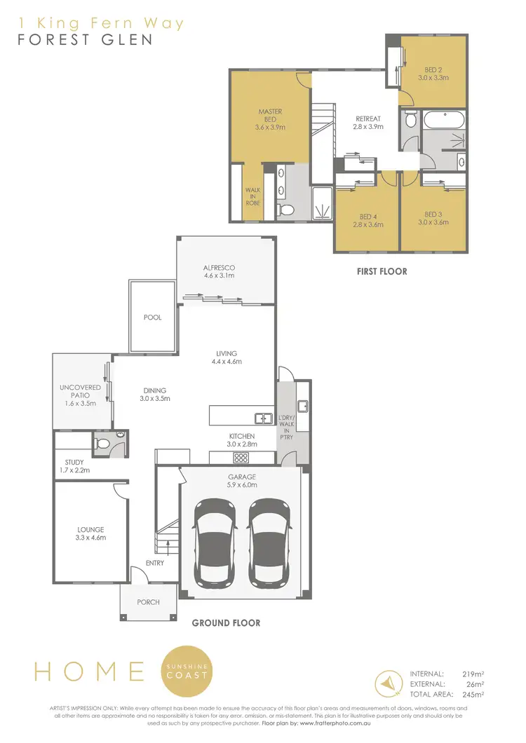 Floorplan of Homely house listing, 1 King Fern Way, Forest Glen QLD 4556