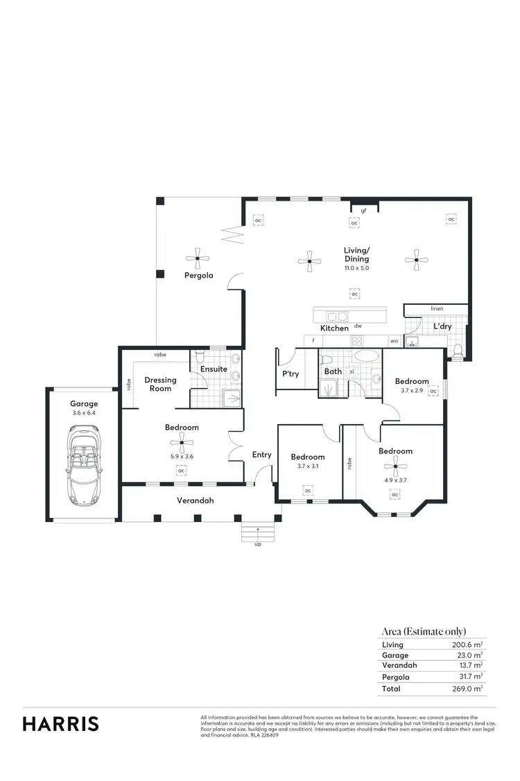 Floorplan of Homely house listing, 44 Greenwood Grove, Urrbrae SA 5064