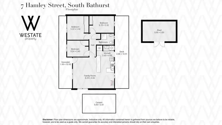 Floorplan of Homely house listing, 7 Hamley Street, South Bathurst NSW 2795
