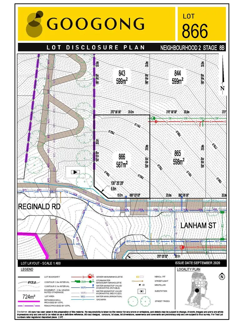 Floorplan of Homely land listing, 24 Lanham Street, Googong NSW 2620