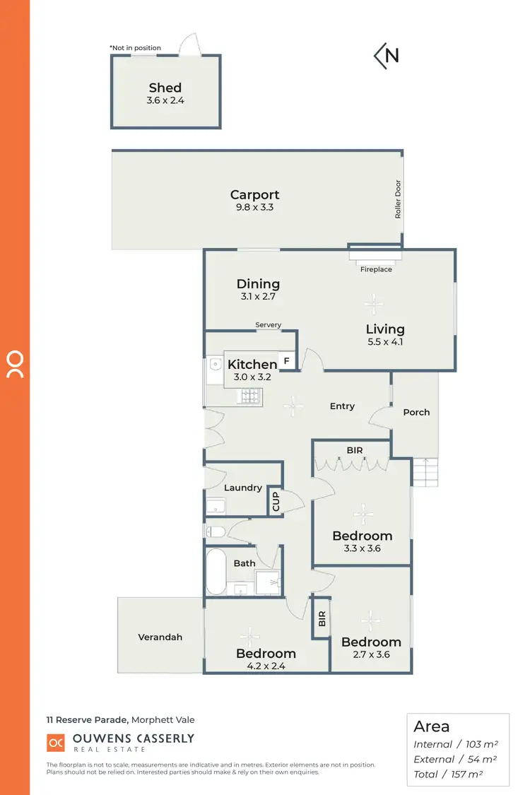 Floorplan of Homely house listing, 11 Reserve Parade, Morphett Vale SA 5162