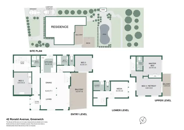 Floorplan of Homely house listing, 42 Ronald Avenue, Greenwich NSW 2065