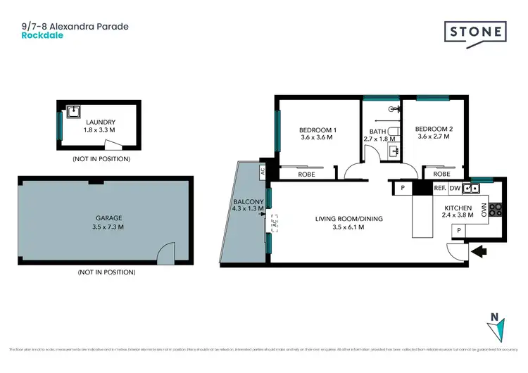Floorplan of Homely unit listing, 9/7-8 Alexandra Parade, Rockdale NSW 2216