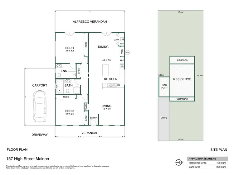 Floorplan of Homely house listing, 157 High Street, Maldon VIC 3463