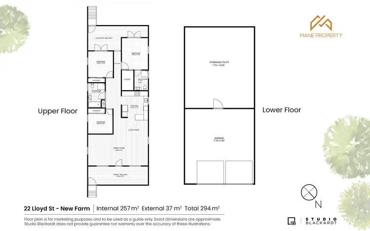 Floorplan of Homely house listing, 22 Lloyd Street, New Farm QLD 4005