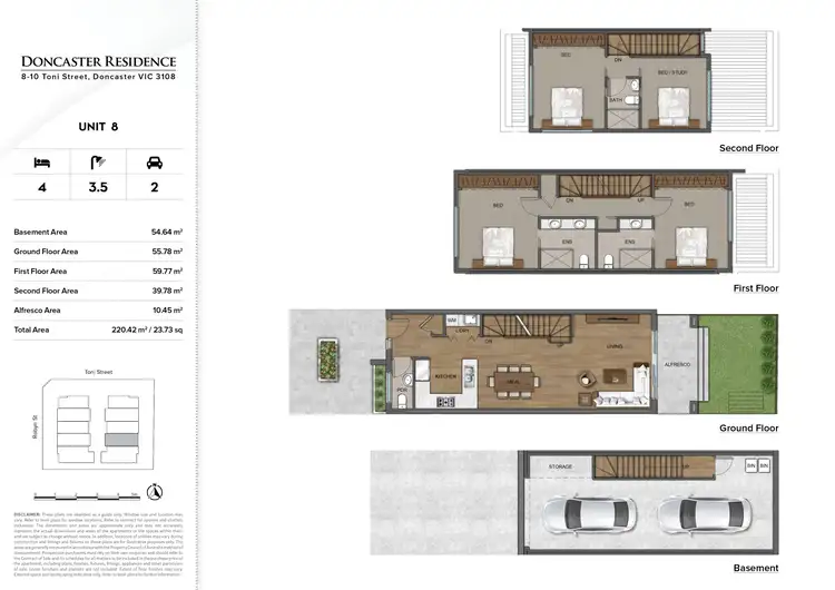 Floorplan of Homely townhouse listing, 7/8-10 Toni Street, Doncaster VIC 3108