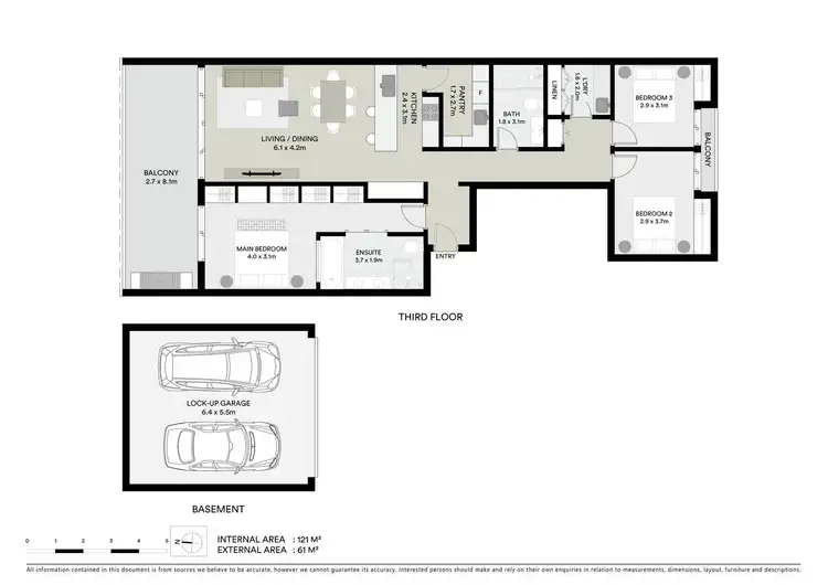 Floorplan of Homely unit listing, 303/50-52 William Street, Port Macquarie NSW 2444