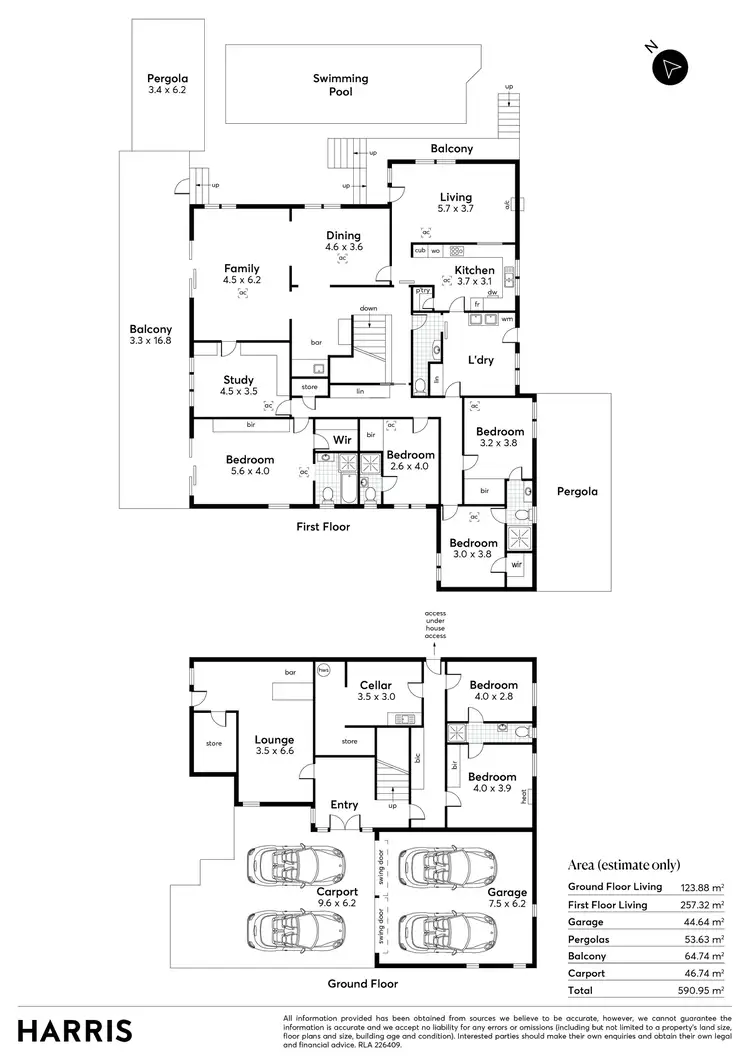 Floorplan of Homely house listing, 36 Crompton Drive, Wattle Park SA 5066